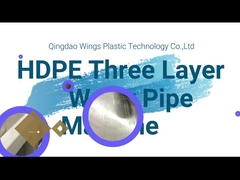 HDPE производственная линия трубы 3 слоев