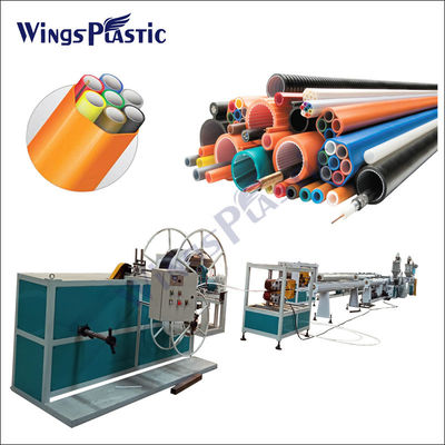 PE HDPE привязывает производственную линию машины штранг-прессования трубы кожуха пачки Micropipe