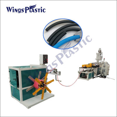 труба PVC PP машины штрангпресса трубы HDPE 40kg/H одностеночная связывая проволокой делая машину