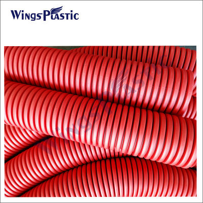 Пластиковый HDPE DWC гофрировал линию изготовители штранг-прессования трубы Pvc