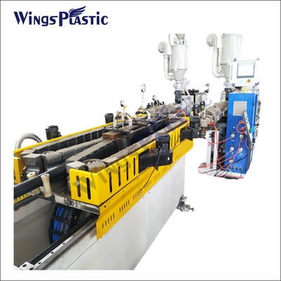 Труба HDPE DWC PVC делая машиной пластиковое pe двойная линия штранг-прессования трубы из волнистого листового металла