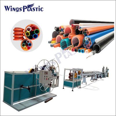 PE HDPE привязывает производственную линию машины штранг-прессования трубы кожуха пачки Micropipe