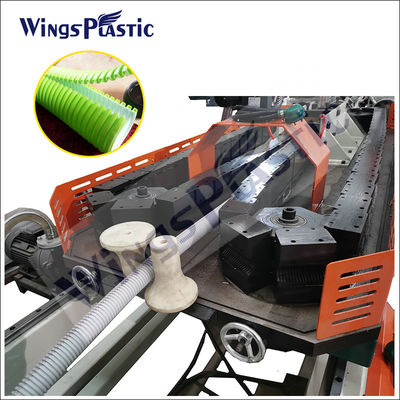 HDPE двойной стены гофрированные трубы производственная линия Пластиковая дренажная канализационная труба изготовления машины