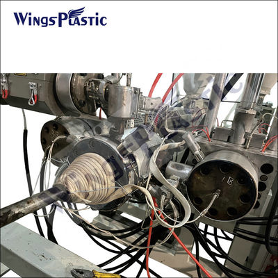 Автоматическая двойная стенка HDPE вентилированная труба машина DWC труба машина