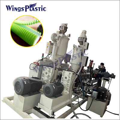 Машина для экструзирования HDPE PVC двойной стены гофрированных пластиковых труб