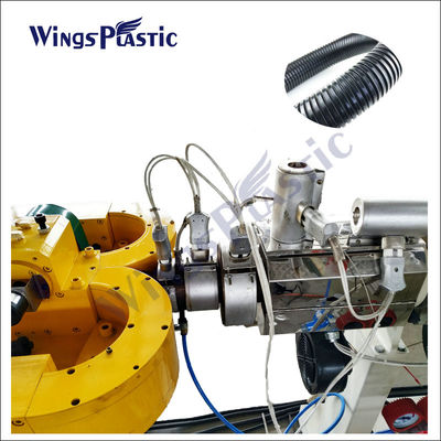 SJ50 Пластиковая машина для изготовления труб с одной стеной гибкая PE PP EVA PVC PA
