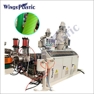 Машина для экструдирования PE PVC HDPE гофрированных труб мощностью 180 кг/ч