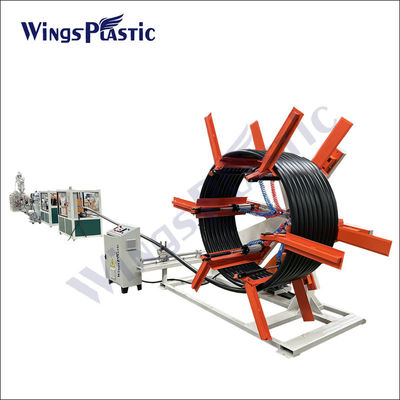 Высокоскоростная Hdpe PE пластиковые трубы экструзионная машина производственная линия